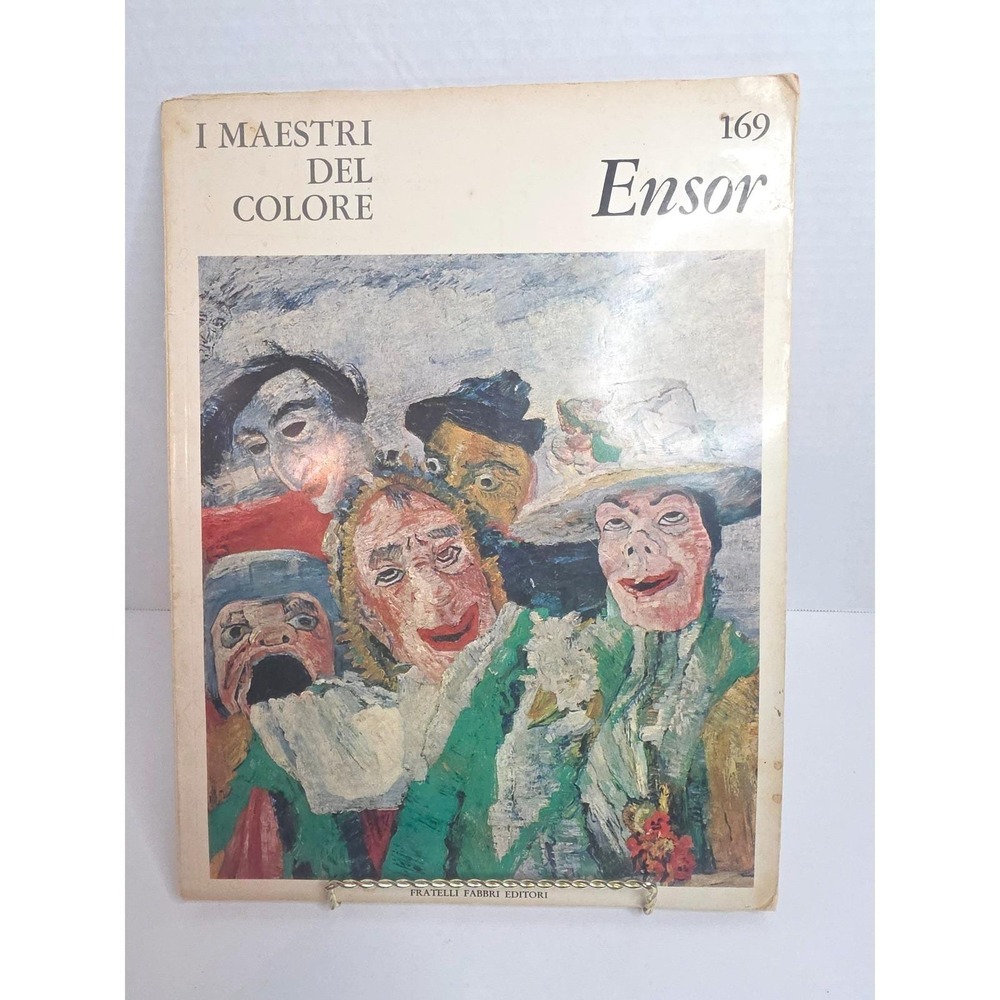 I Maestri Del Colore‎ James Ensor Art Book ITALIAN Edition Vintage 1966